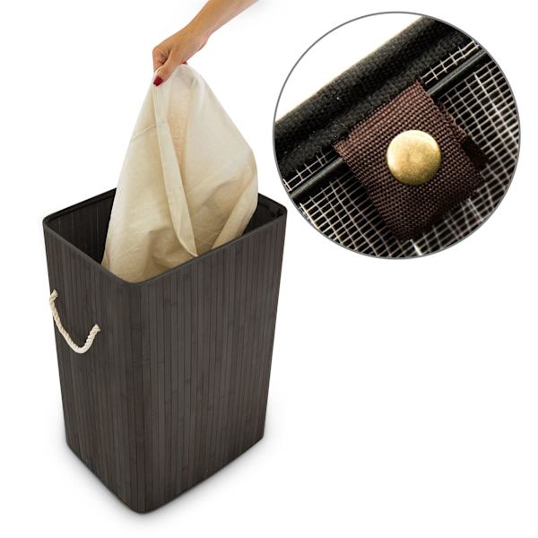 Tvättkorg bambu