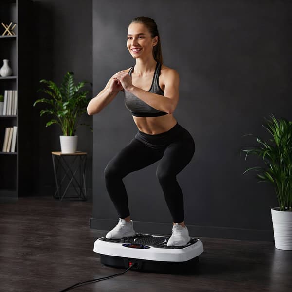 Vibrationsplatform med modstandsbånd, Bluetooth, 5 programmer