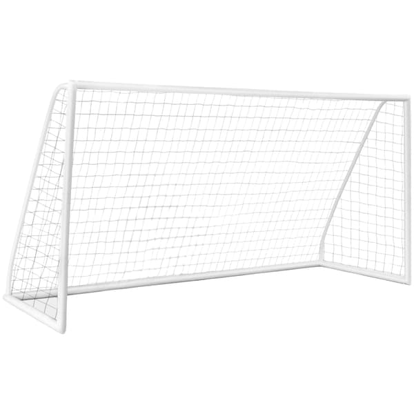 Fodboldmål 365x182 cm med holdbart net og indsatser