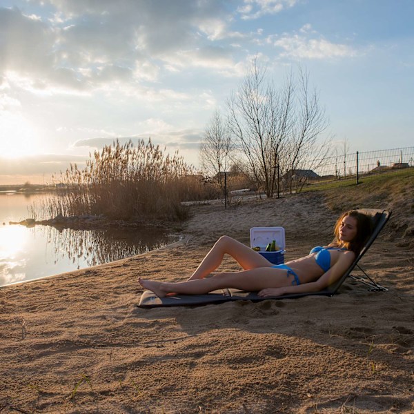 Strandmatta XXL med kudde