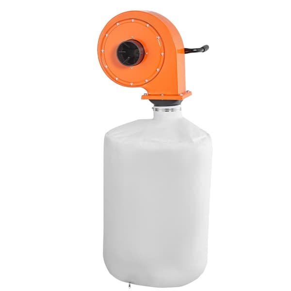 Väggmonterad dammuppsamlare, 1 hk 560 CFM, 2,5 mikron