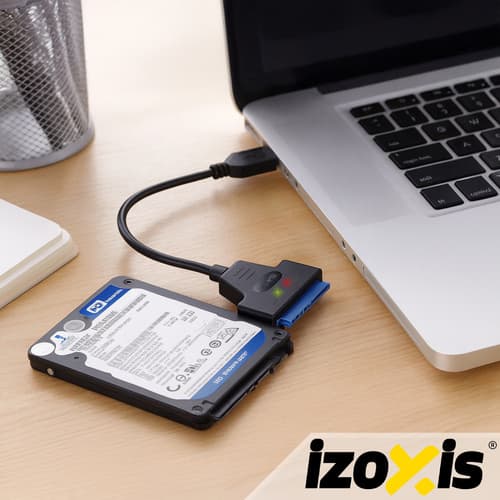USB-SATA 3.0 -sovitin, 2,5" kiintolevy/SSD, Plug & Play