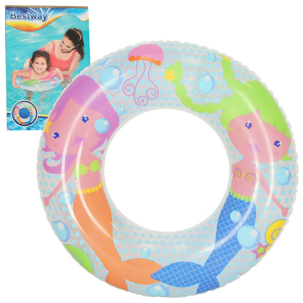 BESTWAY 36113 Ilmatäytteiset ympyrä 51cm merenneidot