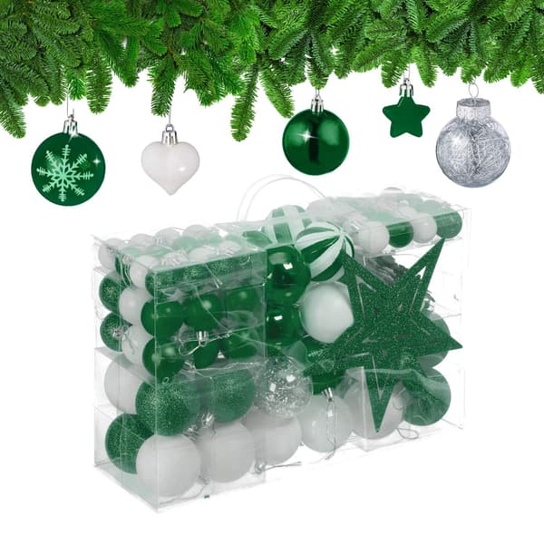 Julgransprydnader Set, 101 plastkulor