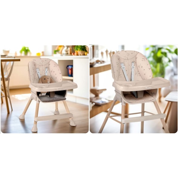 Nukido Tilo Beige højstol