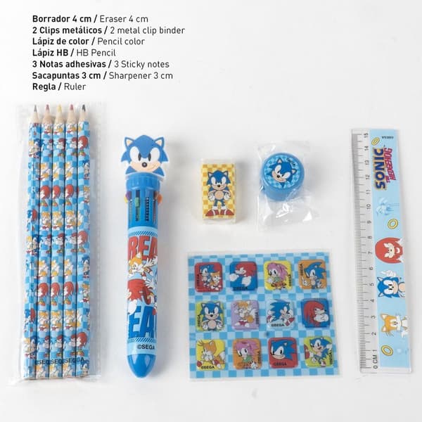 Sonic the Hedgehog papirvarer sæt