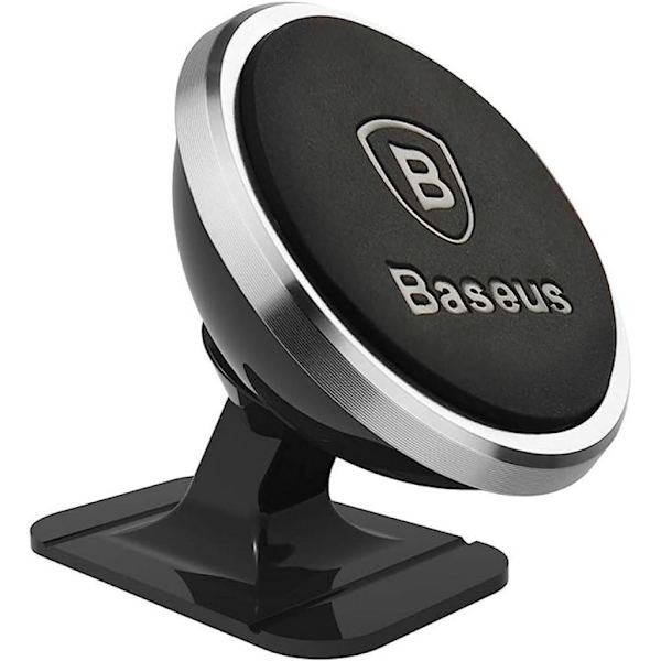 Baseus 360° säädettävä magneettinen puhelinteline - hopea