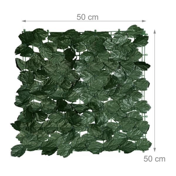 Ivy Leaf Privacy Screen, set med 12 paneler