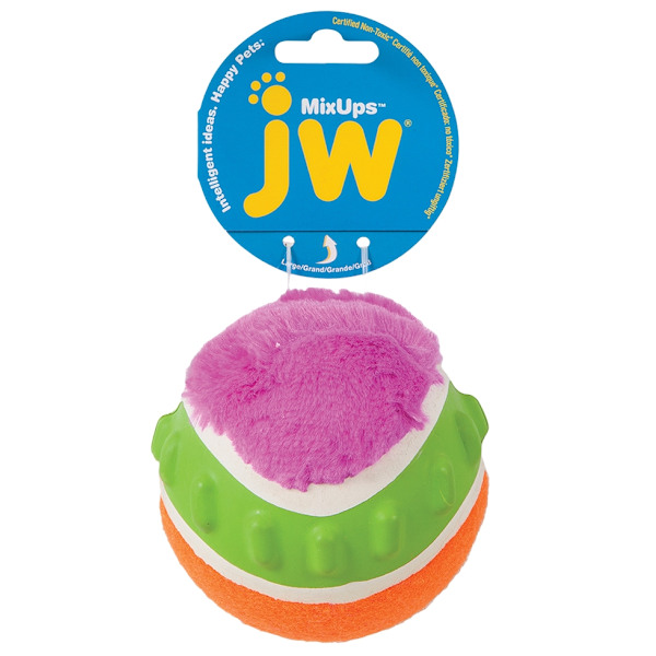 JW Mixups Ribbed Ball L 10 cm