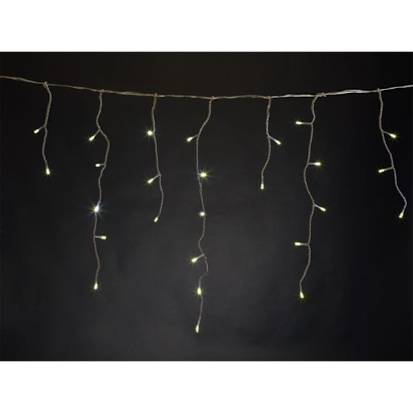 Rana Led - 2 x 1,3 M - 150 lämmin valkoinen lamppu - Läpinäkyvä johto - 24 V