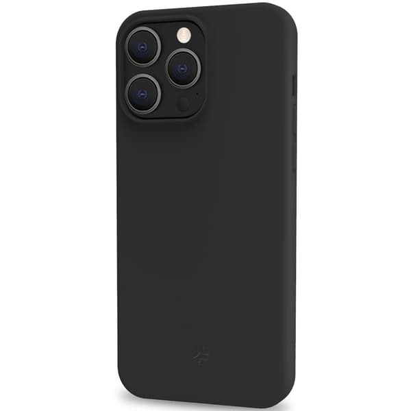 Cromo pehmeä kumikotelo iPhone 15 Pro Max Black