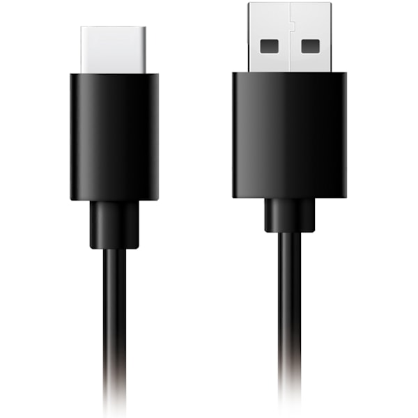 Clock Radio Temp/Fugtighed USB-C/Batteridrift Sort