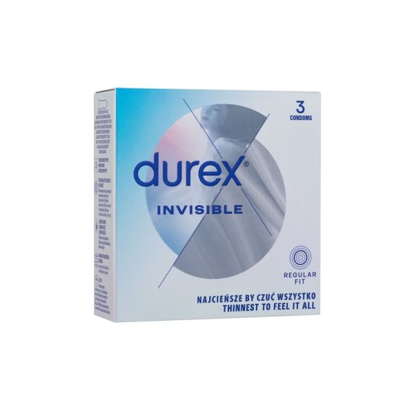 Durex - Invisible - For Men, 3 pc