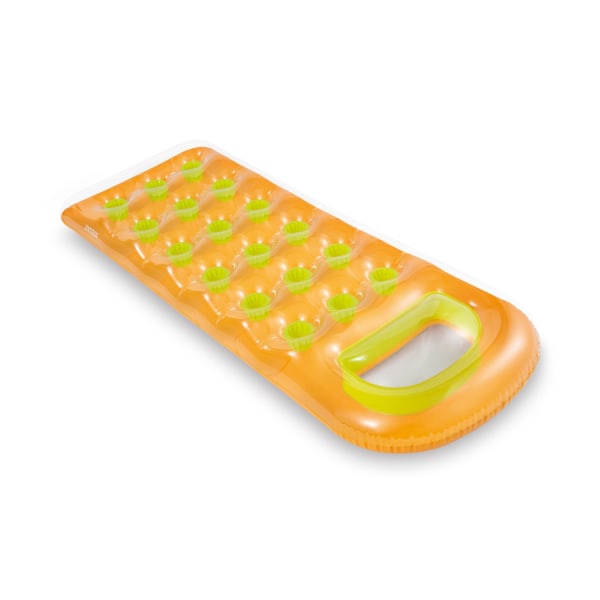 Oppustelig bademadras 188 x 71 cm orange - 58895 INTEX