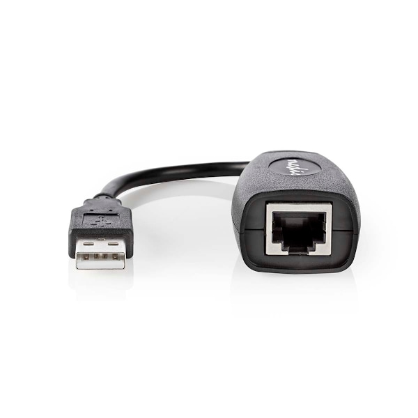 Aktiv USB-kabel | USB 1.1 | USB-A Han | RJ45 Hun | 12 Mbps | 0.20 m | Runde | Nikkelplateret | PVC | Kobber | Box