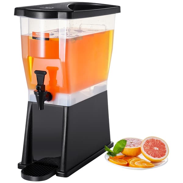 3 gallon drikkevaredispenser med stativ, tap og låg