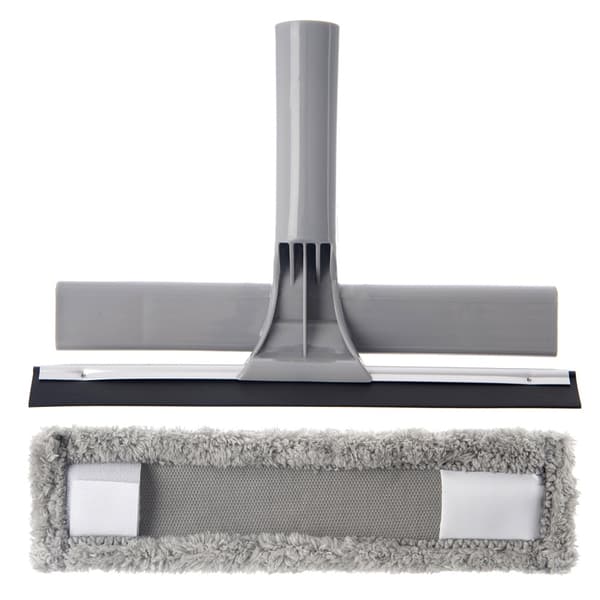 Vindusmoppe med gummiskraber 2i1 CLEAN SYSTEM