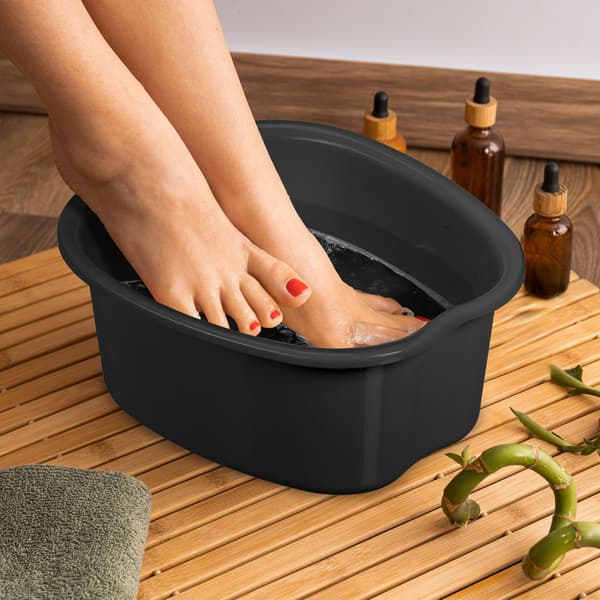 Fodbadekar i plast med massageknopper