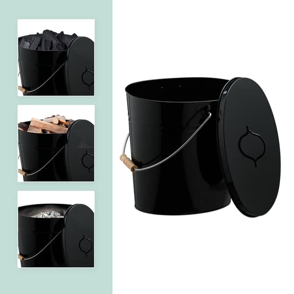 Askfat med lock 12 liter