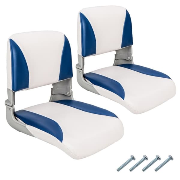 Fällbar båtsitsset med skumvaddering, vattentät, 2-pack