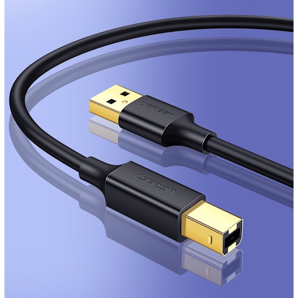 USB 2.0 - USB-B skrivarkabel 1,5m, svart