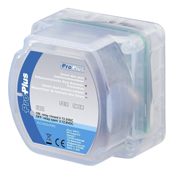 Smart dubbel batteriisolator 12V/140A