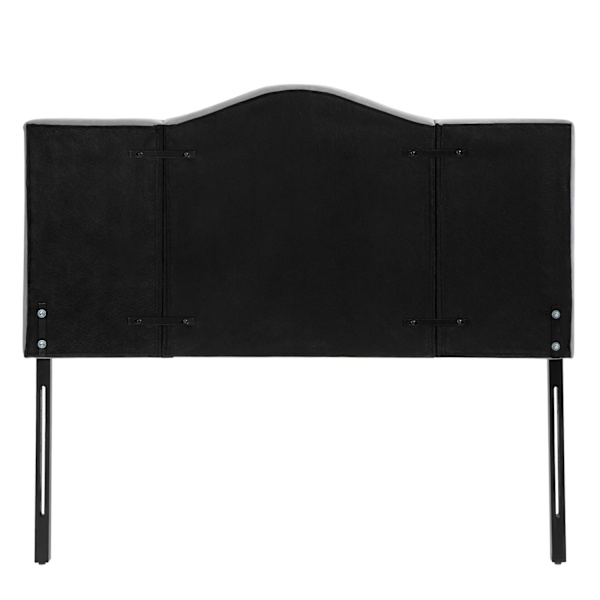 Sengegavl Stilfuld Polstret Sengegavl I Grå, Poppel Og Polyester, Moderne Design, 185X8X134Cm