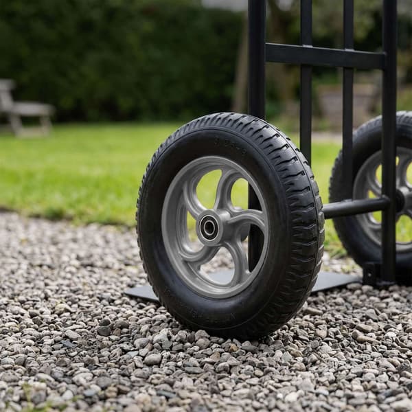 Massive gummihjul til trillebør, 3,25-8, sæt med 2