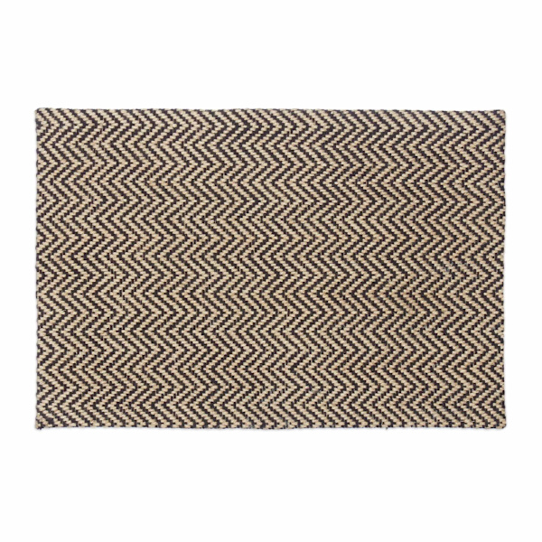 Zigzag jute dørmåtte