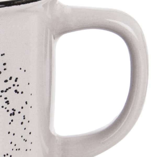 Vit keramikkopp: Unik dekoration, perfekt för kaffe