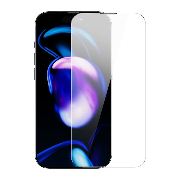 2x helskärmshärdat glas för iPhone 14 Pro med 0,3 mm högtalarskydd
