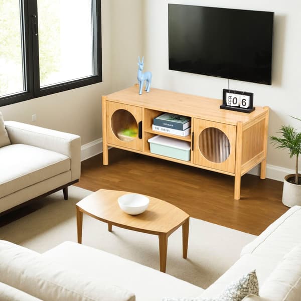 TV-møbel med 2 døre, kabelstyring