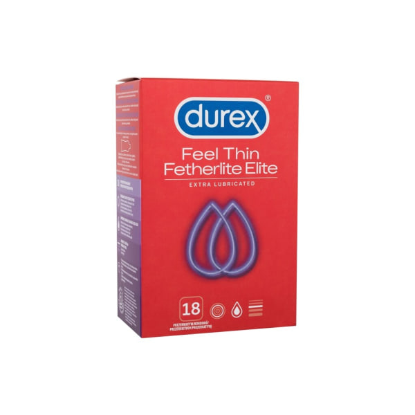 Durex - Feel Thin Extra Lubricated - For Men, 18 pc