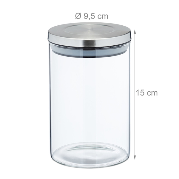 Säilytyspurkit 3 800 ml:n sarjoina
