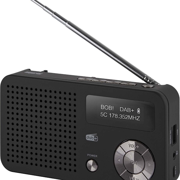 DABMAN 13 Bærbar DAB+ / FM-radio sort