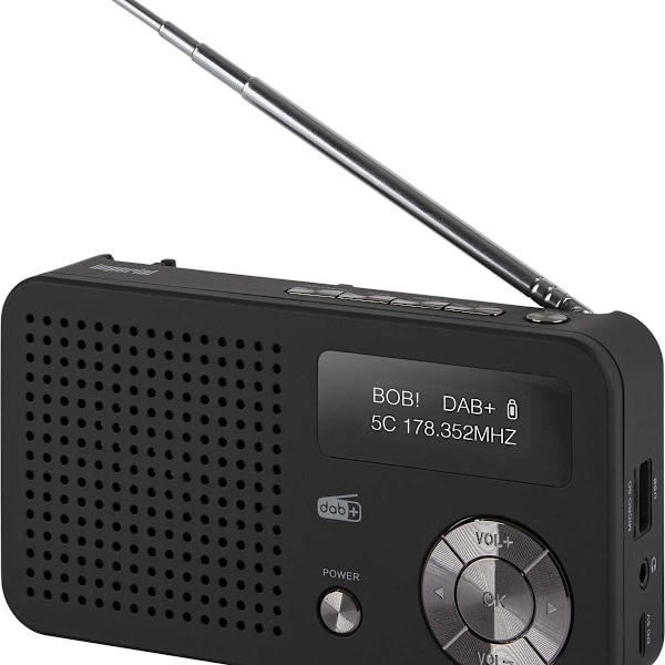 DABMAN 13 Kannettava DAB+ / FM-radio musta
