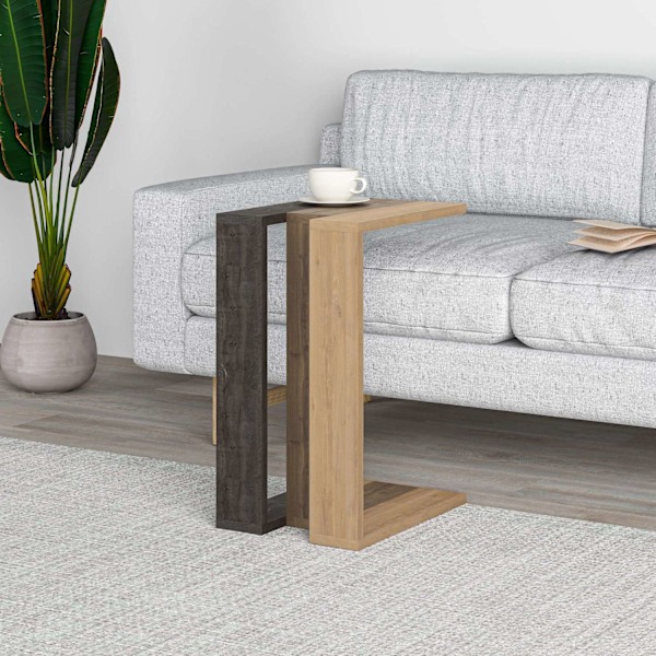 Sidebord Muju - mørk kaffe, Hitit, safir eg