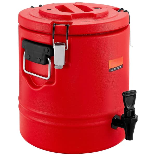 Isolerad dryckesdispenser 3 gallon, varm kall, stålfoder