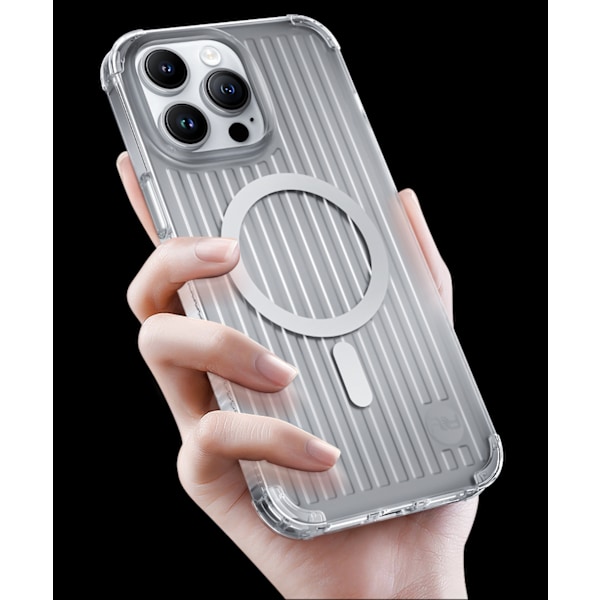 Magnetisk etui til iPhone 14 Pro MagSafe PQY Go Out Series sort