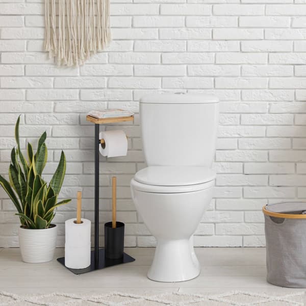 WC stol i bambus og jern