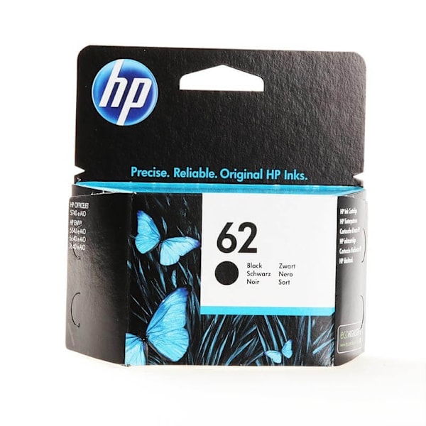 HP blæk C2P04AE 62 sort
