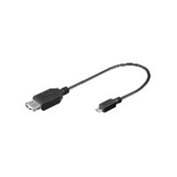MicroConnect - USB-kaapeli - mikro-USB-tyyppi B (uros) USB:hen (naaras) - USB 2.0 OTG - 20 cm