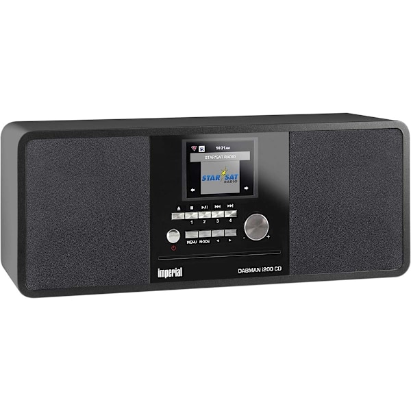 DABMAN i200 CD-monitoimiradio DAB+ / FM / Internet / Bluetooth Musta