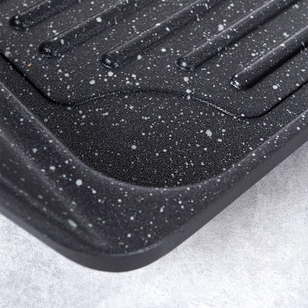 Grillplatta i aluminium med non-stick granitbeläggning