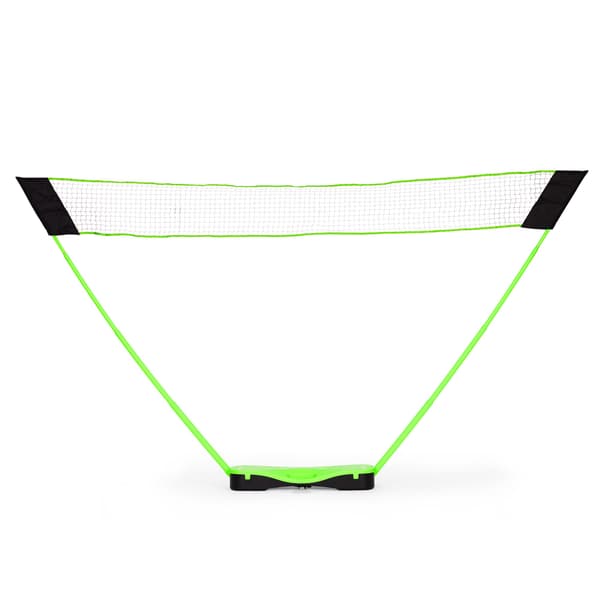 Badmintonsæt med foldbart net, ketchere, fjerbolde