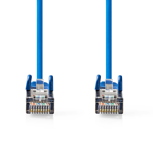 CAT5e netværkskabel | SF/UTP | RJ45 Han | RJ45 Han | 20.0 m | Runde | PVC | Blå | Label