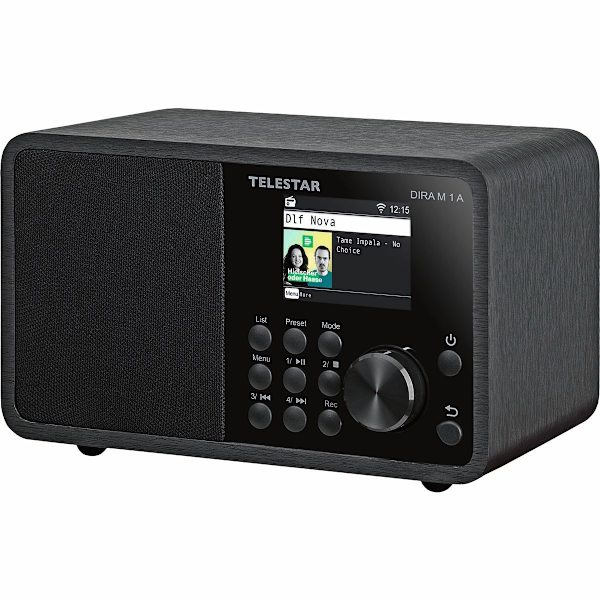 DIRA M 1 A EWF Kompakt Mono Multifunktionsradio Svart