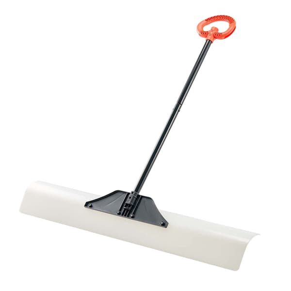 Lumentyönnin, 48 tuuman HDPE-terä, metallireuna