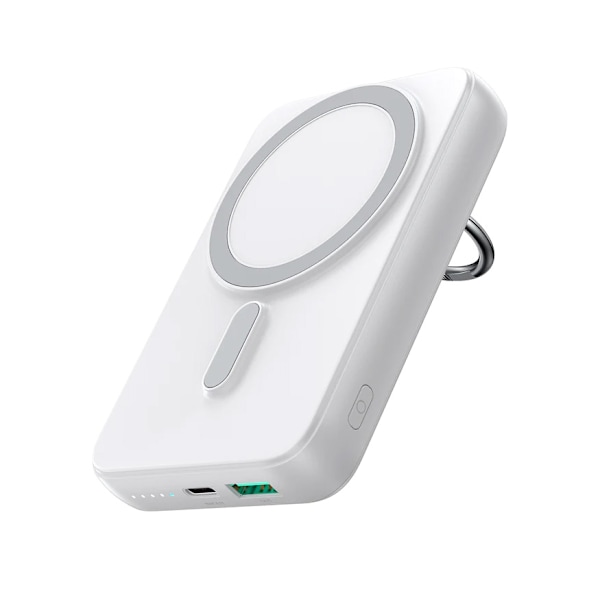 Langaton virtalähde 10000mAh 20W MagSafe jalustalla + USB-C-kaapeli, valkoinen