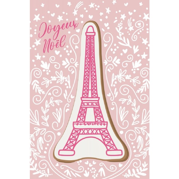 Eiffel Tower Iced Gingerbread Cookie - 21x30 cm